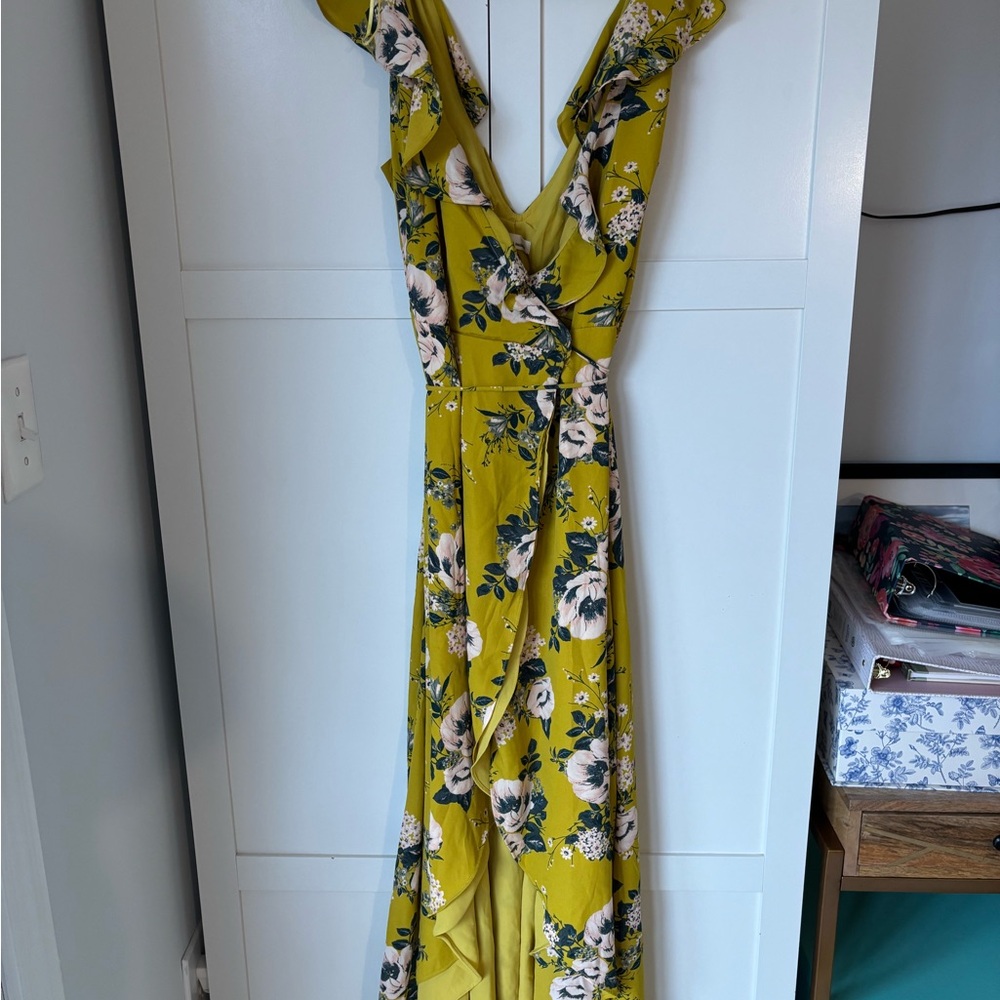 JUNE & HUDSON - Floral Yellow Maxi Dress
